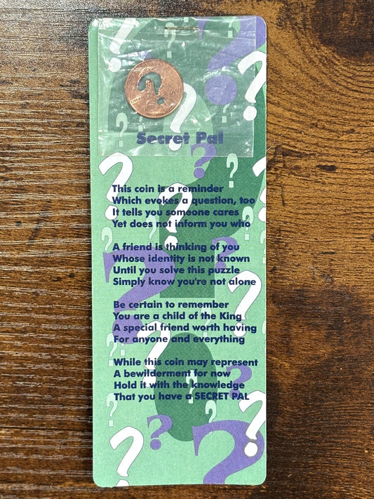 Secret-Pal Genuine Pocket Cent-I-Ment - Holed Penny Original Keepsake Pocket Coin Gift