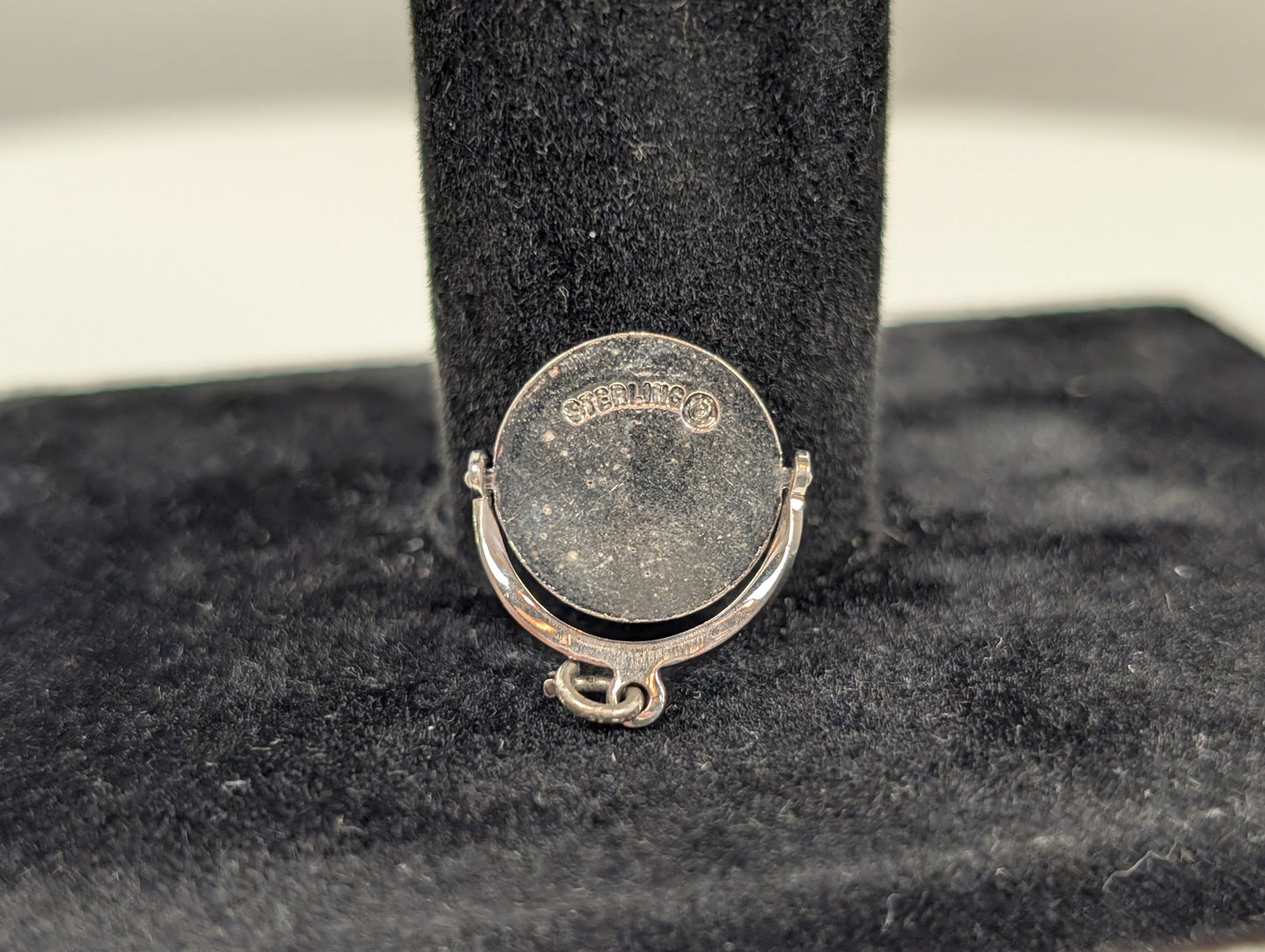 Sterling Silver Eternal Light Peace Memorial Spinner Pendant - Stamped and Tested Sterling Silver - Gettysburg Pennsylvania Spinner Pendant