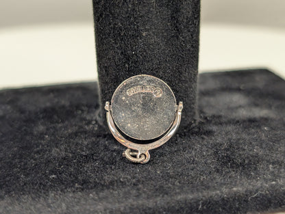 Sterling Silver Eternal Light Peace Memorial Spinner Pendant - Stamped and Tested Sterling Silver - Gettysburg Pennsylvania Spinner Pendant