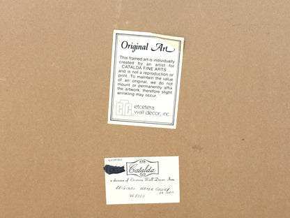 South Of The Yangtze River Catalda Fine Arts Framed Original Piece - Chinese Landscape Silk Painting Yangtze River