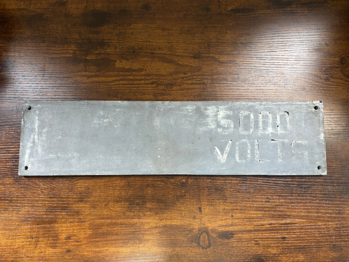 Vintage cast iron trust sign (or equipment trust plate) for the Boston and Maine Railroad 1962