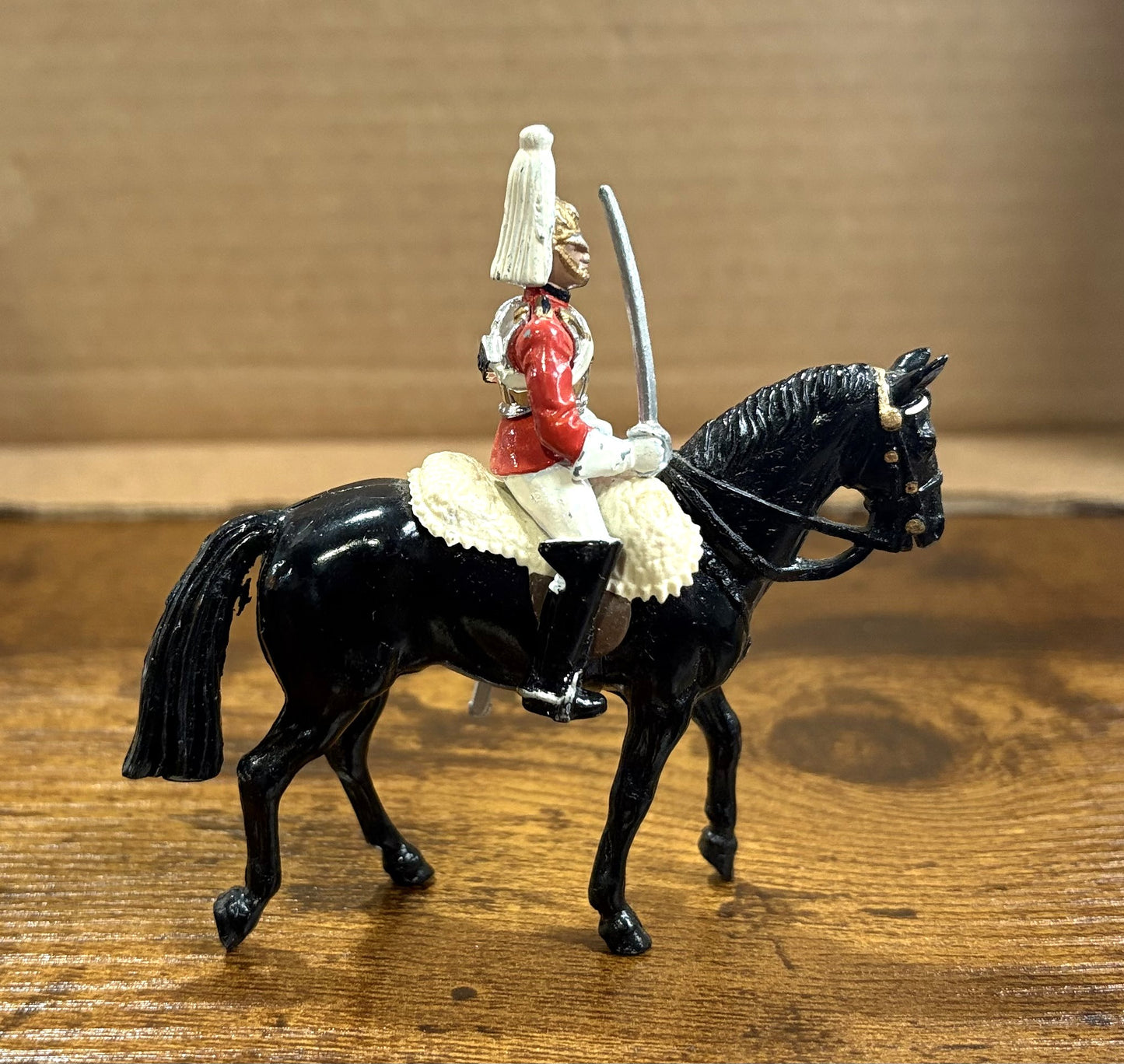 No. 5184 Vintage Limited Edition Mounted Lifeguards Toy Soldiers 6pc + Trumpeter Soldier -Antique British Soldier Lifeguards Limited Edition 7pc Lot