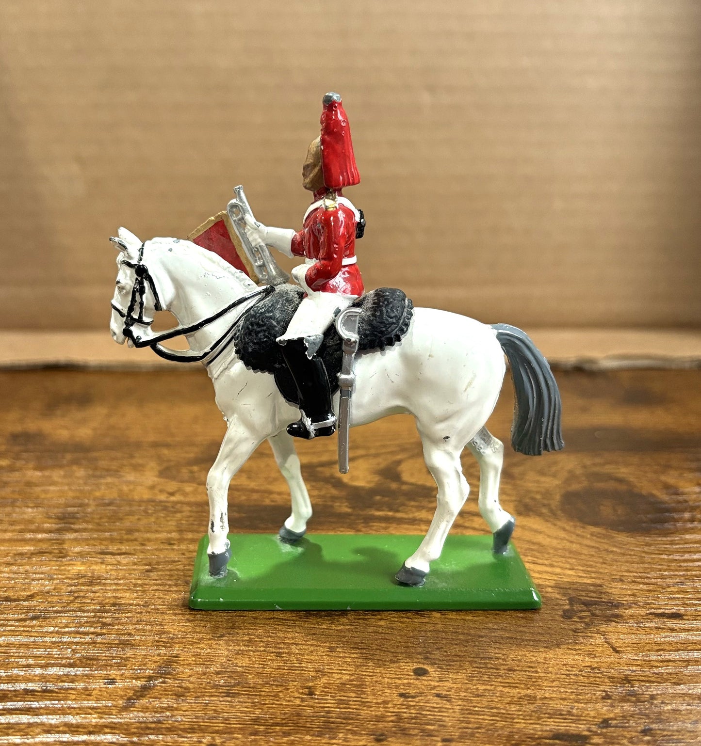 No. 5184 Vintage Limited Edition Mounted Lifeguards Toy Soldiers 6pc + Trumpeter Soldier -Antique British Soldier Lifeguards Limited Edition 7pc Lot