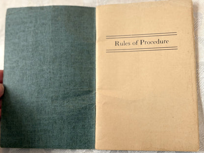 Rules of Procedure: Beverly School Committee, Beverly Massachusetts 1939 - Historical Document: Rules of Procedure for the Beverly, MA School Committee