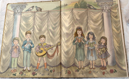 A Child's Book of Hymns 1945 Masha Illustrated Vintage Hardcover Book - Masha 1945 A Child's Book of Hymns Vintage Religious Book Gift