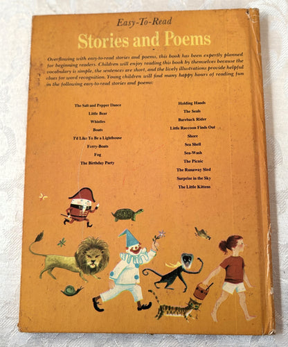 Vintage Children's Poetry Stories 1955 Simon Schuster Big Golden Book - Vintage 1955 "Easy-to-Read Stories and Poems" A Big Golden Book
