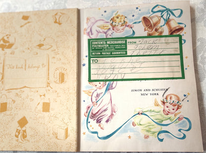 Vintage 1946 Christmas Carols Hardcover Children's Book Music - Christmas Carols Little Golden Book 1946 #26 Vintage