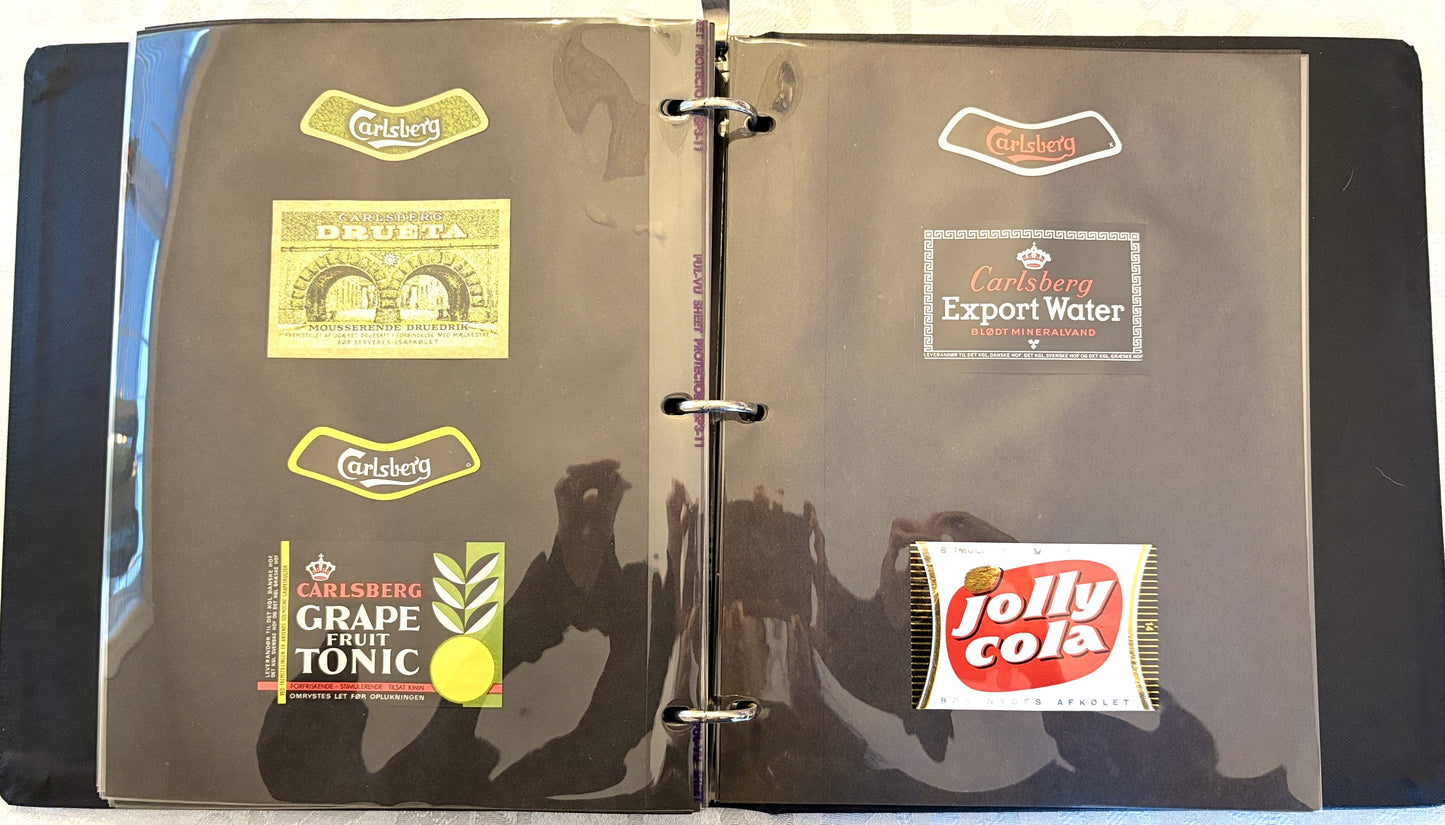 Bulk Set of 200+ Carlsberg Beer Labels Assorted Brews Mixed Designs - Carlsberg Brewery Ephemera 200+ Label Stickers Bar Decor