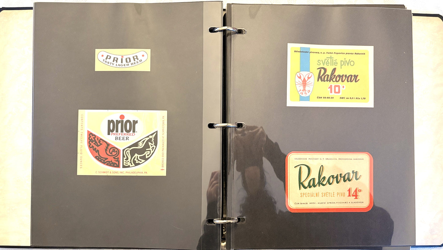 Lot of 100+ Mixed Beer Brand Label Stickers Assorted Breweries - 100+ Beer Label Stickers Perfect for Scrapbooks, Décor & DIY Projects