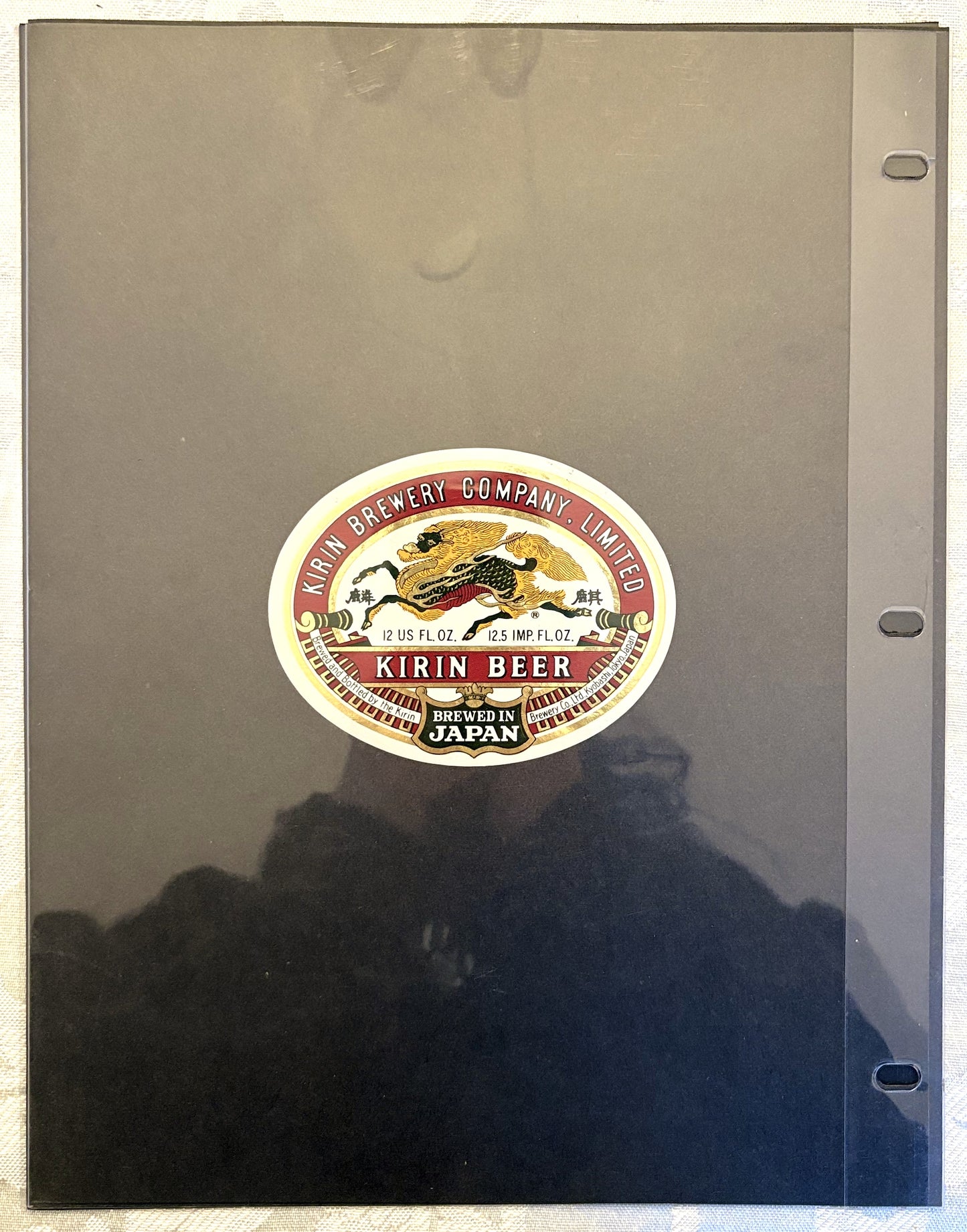 Collectible Lot: 8 Original Kirin Beer Labels Made in Japan - Authentic 1900s-era Kirin Beer Bottle Stickers/Labels 8pc Lot