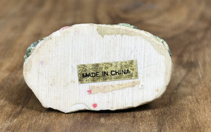 1987 Museum Collections Inc. Hand Painted Porcelain Village Cottage - Hand Painted Resin Miniature House Christmas Decor