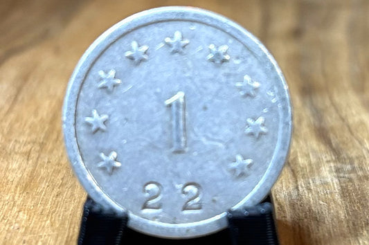 The Star Trade Register" Merchant Aluminum Token - The Star Register 1 Cigar Token Montpelier, VT