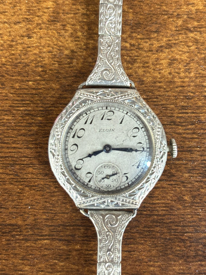 Antique 1924 Elgin Women’s Watch 12K Gold Filled For Parts/Repair - 1924 Art Deco Elgin Wristwatch 12K GF Vintage Watch Project