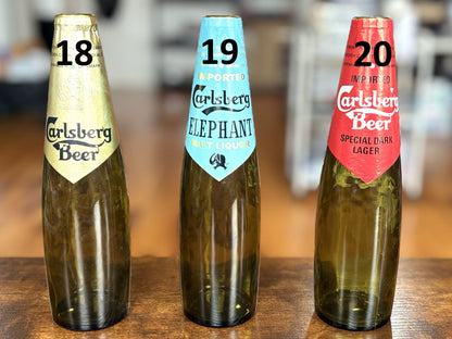 20 Plus Assorted International Beer Bottles Full and Empty Vintage Mix - Antique Beer Bottle Multi-Listing: Over 20 Global Brands Rare Variants Included