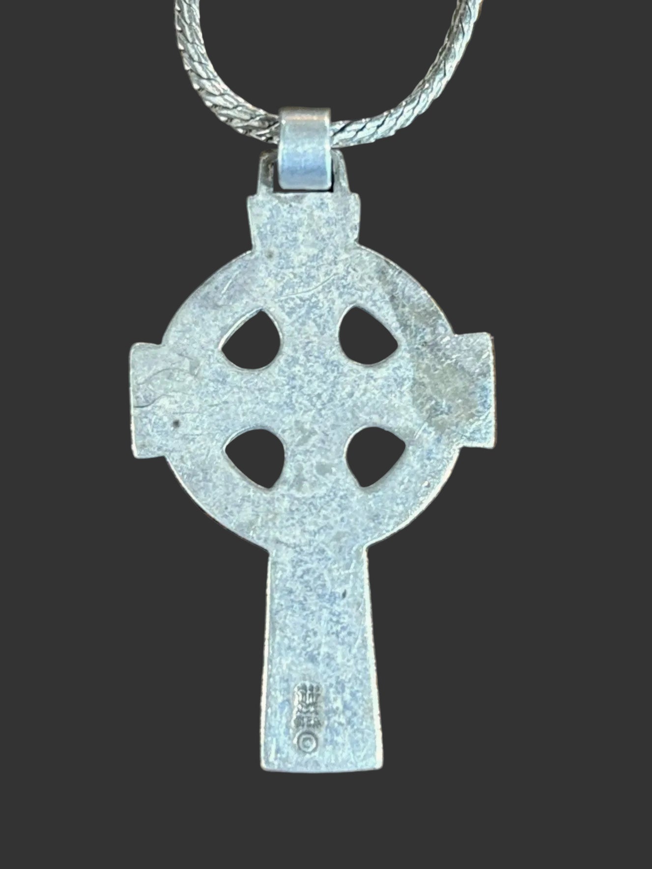 James Avery Retired Sterling Silver Large Celtic Lily Cross Necklace - Authentic James Avery Retired Large Celtic Lily Cross Pendant