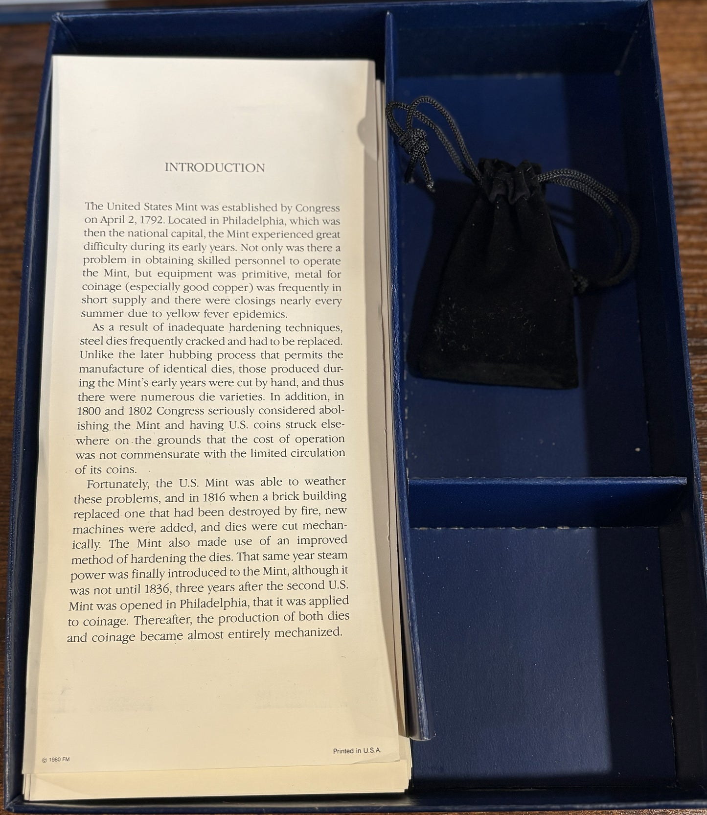 Franklin Mint U.S. Miniature Coin Collection 66 Pieces (36 Sterling Silver, 12 Gold, 18 Copper) in Display Case - Franklin Mint Coins of the US in Miniature 66 Piece Set (Silver/Gold/Copper)