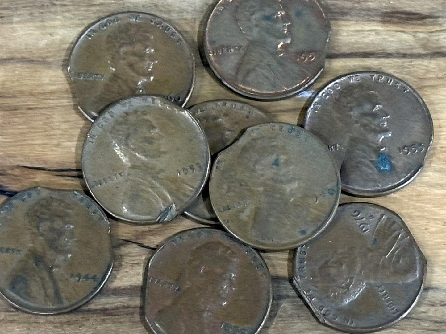 Lincoln Wheat & Memorial Cent Clipped Planchet Mint Error Choose Your Date - Genuine U.S. Mint Error Pennies: Clipped Planchets (1940–1976) Pick Your Coin