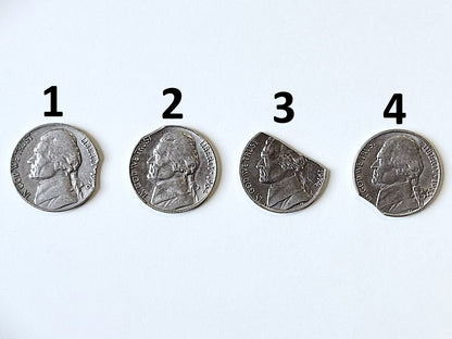 Nickel (1956-1985) Clipped Planchet Mint Error Choose Your Date - Clipped Planchet United States Five Cent Error Coinage