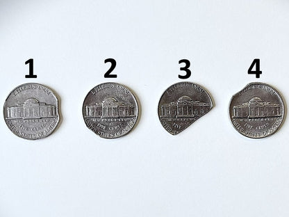 Nickel (1956-1985) Clipped Planchet Mint Error Choose Your Date - Clipped Planchet United States Five Cent Error Coinage
