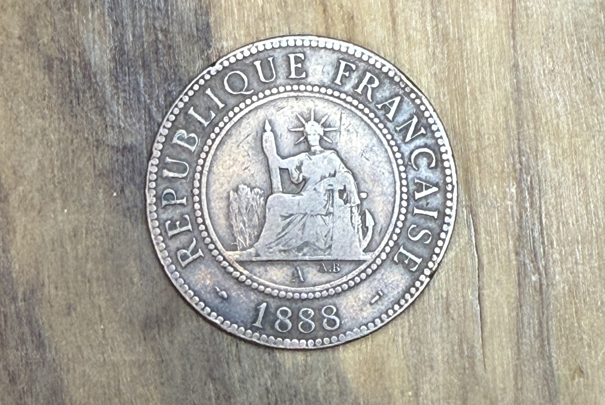 1888 French Indo-China 1 Cent - Great Condition, Great Coin - Indo