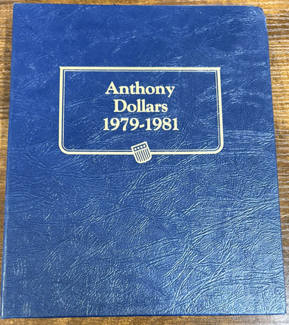 Complete Set of Susan B Anthony Dollars 1979-1981-S All Types, Whitman Album - Beautiful Coins, Including 1981-S Proof Variety II 16 In Total