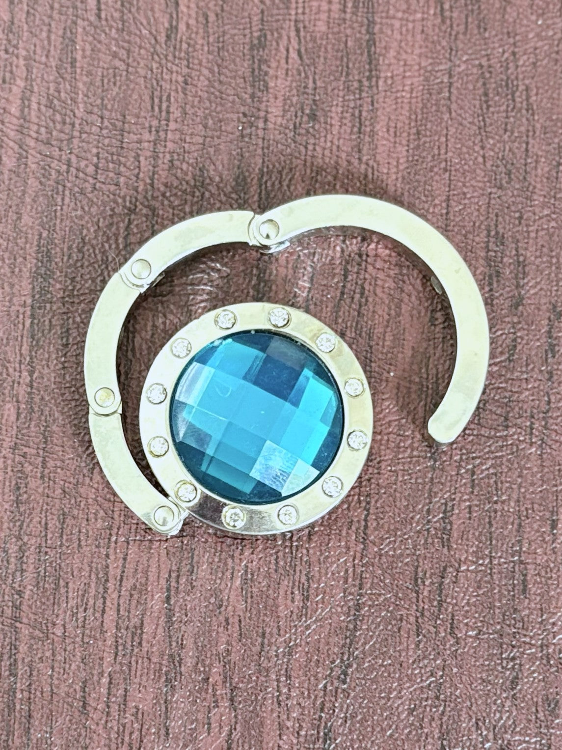 Blue Gemstone Accent Handbag Hanger - Turquoise Hang'em High Purse Hanger