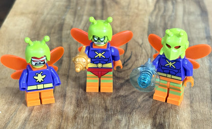 LEGO Minifigure Lot of Three Killer Moth Batman Villain Set - Rare Lego Lot Three Killer Moths Minifigs