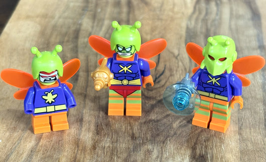 LEGO Minifigure Lot of Three Killer Moth Batman Villain Set - Rare Lego Lot Three Killer Moths Minifigs