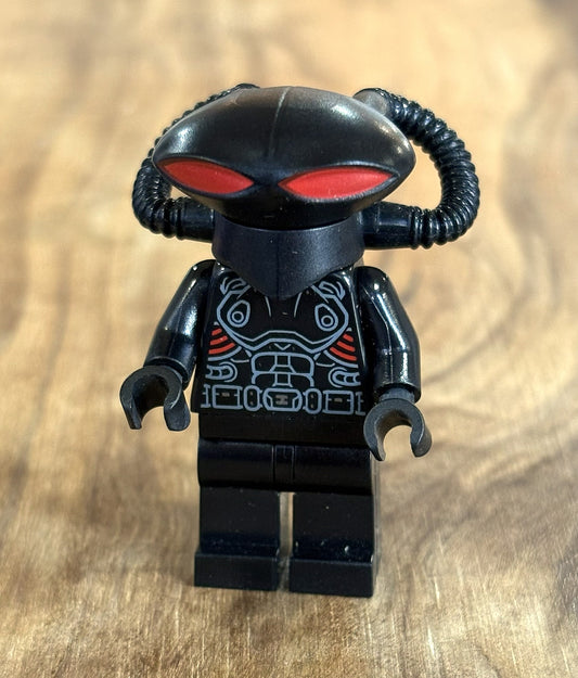 LEGO Minifigure Black Manta SH0526 Aquaman Villain Figure - Rare LEGO Villian Black Manta Figure