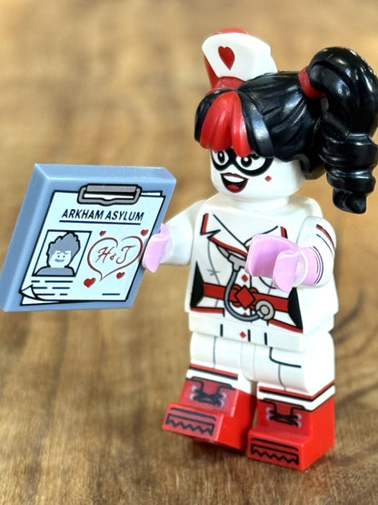 LEGO Minifigure Lot of Four Harley Quinn Batman Villain Set - Rare Lego Lot Four Harley Quinn Minifigs