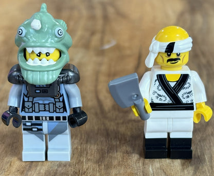 LEGO Minifigure Lot of Ten Ninjago Team and Villains Set - Rare Lego Lot 10 Ninjago Minifigs