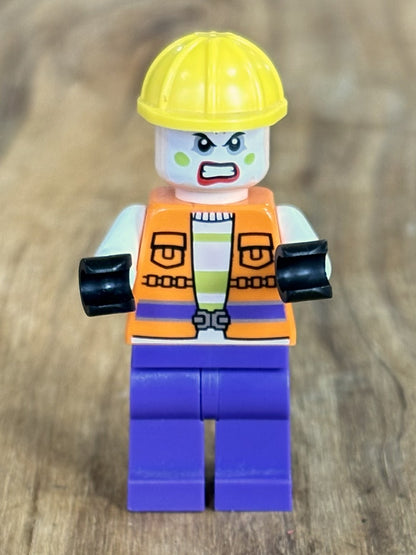 LEGO Minifigure Lot of Seven Joker Batman Villain Set - Rare Lego Lot 7 Joker Minifigs