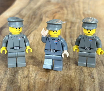LEGO Minifigure Star Wars Lot of Three Imperial Officers - Rare LEGO Lot 3 Imperial Officers