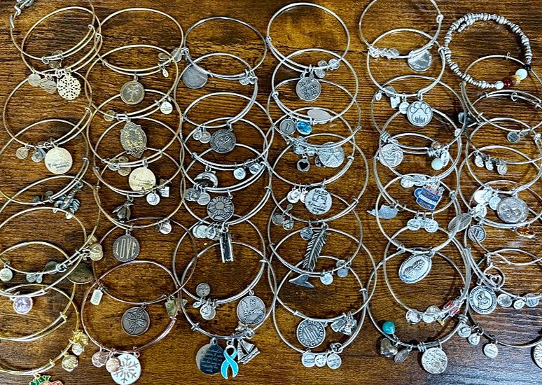 Vintage Alex and Ani Bracelets Large Lot of 45 - Alex &amp; Ani Lot of Forty Five Bangles