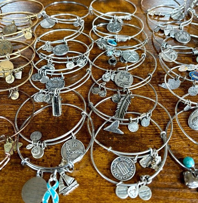 Vintage Alex and Ani Bracelets Large Lot of 45 - Alex &amp; Ani Lot of Forty Five Bangles