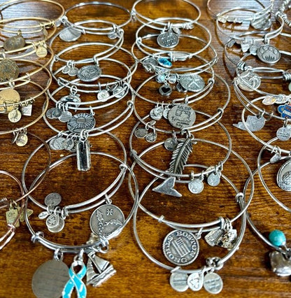 Vintage Alex and Ani Bracelets Large Lot of 45 - Alex &amp; Ani Lot of Forty Five Bangles