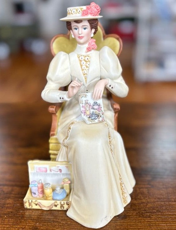 Lot of 8 Avon Figurines and 1 Accessory all Damaged - Large Lot of Avon Porcelain Figurines