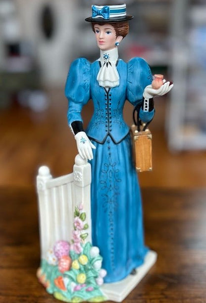 Lot of 8 Avon Figurines and 1 Accessory all Damaged - Large Lot of Avon Porcelain Figurines