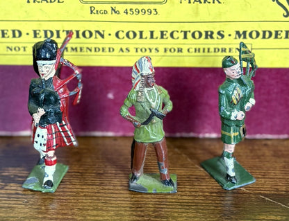 Britain Seaforth Highlander 11 Piece Mixed Set Collector Lot Figurines - Mismatched Eleven Piece Seaforth Highlander Figurines