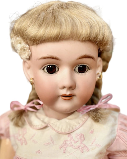 Antique 32" German Handwreck Bisque Doll - Rare 32 Inch Large German Doll
