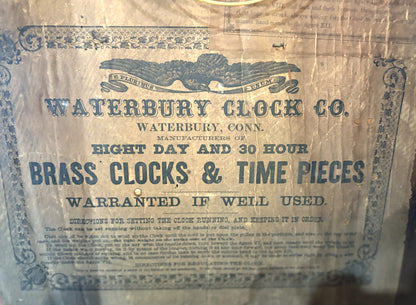 Antique Waterbury Ogee Eight Day and Thirty Hour - Rare 8 Day & 30 Hour Waterbury Clock Co Ogee