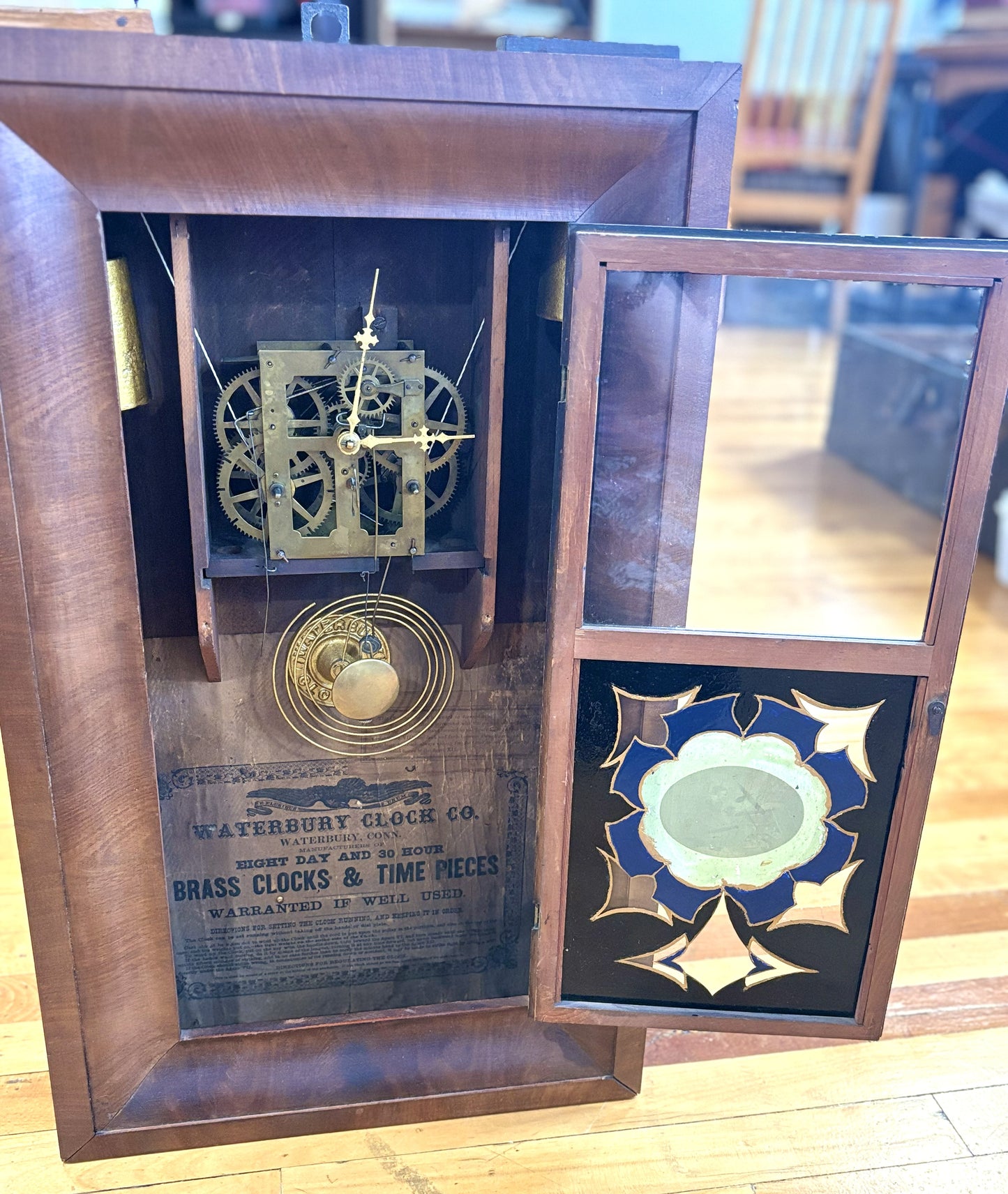 Antique Waterbury Ogee Eight Day and Thirty Hour - Rare 8 Day & 30 Hour Waterbury Clock Co Ogee