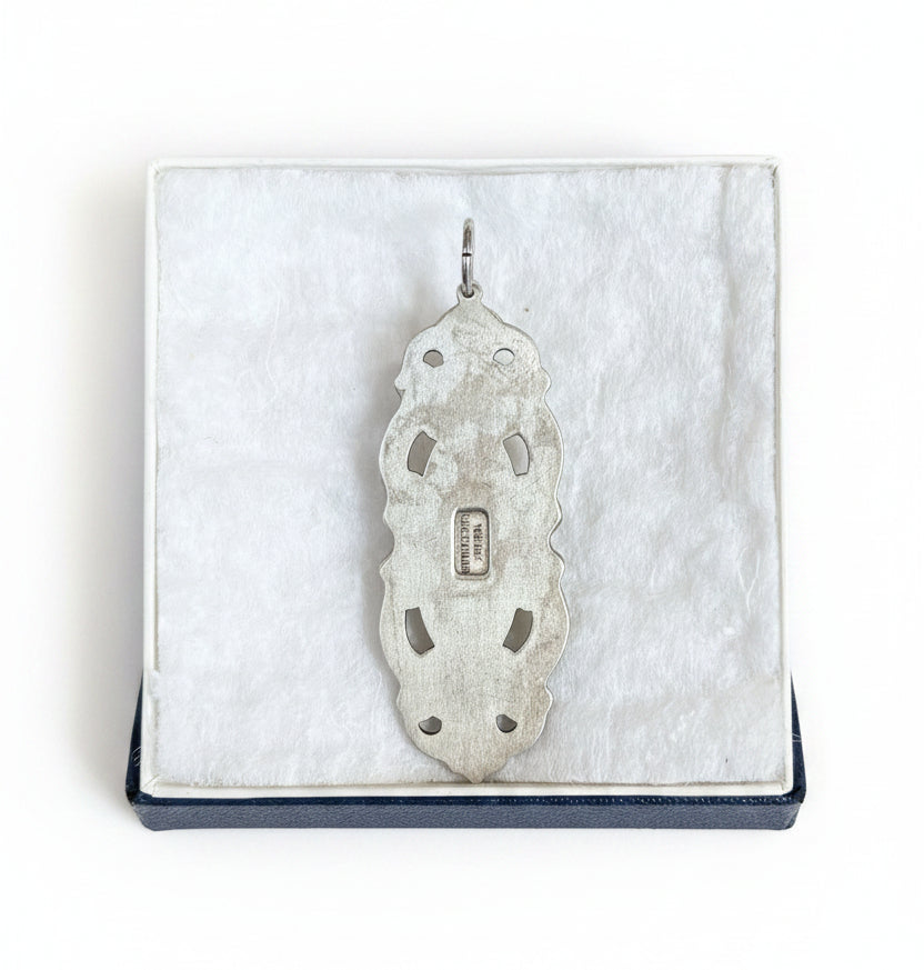 1970s Vintage Towle Sterling Authentic Turquoise Pendant - Towle Grand Duchess Collection Turquoise Pendant&nb