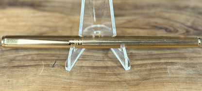 Montblanc Noblesse Rollerball Empty Pen Gold Plated - Rare Gold Plated Montblanc Noblesse Empty Rollerball Pen