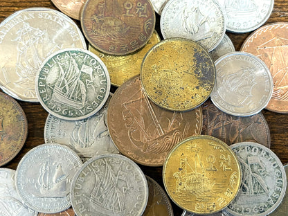 Nautical Ship-Themed Mystery World Coin Bundles - Lot of Mystery Coinage Boat & Ship Themed