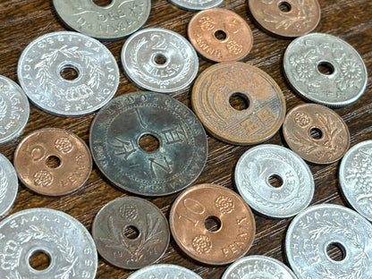 Unique Holed Mystery World Coin Bundles - Lot of Mystery Holed Coinage