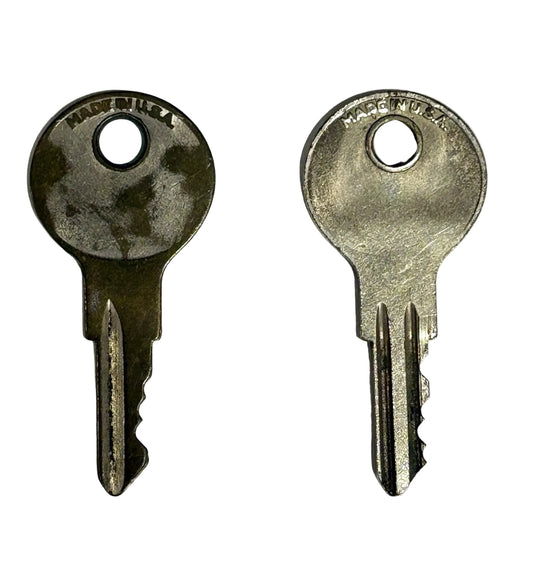 Vintage Yale Junior Set of Two Keys - Vintage Yale & Towne "Yale Junior" Pair of 2 Keys