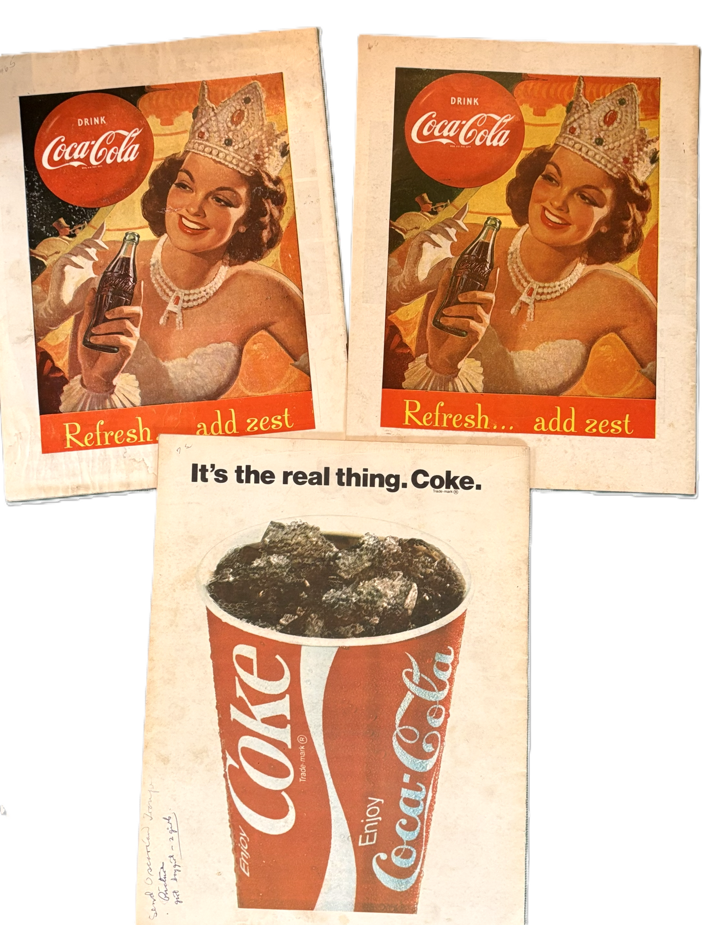 Lot of 3 Vintage Clyde Beatty Cole Bros Circus Programs 1960s-1972 Coca-Cola Ads - Circus Souvenir Program Lot (3) with Retro Coca Cola Ads