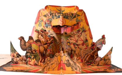 Vintage 1960 Vojtech Kubasta Pop-Up Book Tony and the Circus Boy Bancroft - Rare 1960s Vojtěch Kubašta Pop Up Book Tony and the Circus Boy Paper Engineering