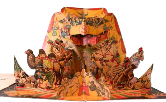 Vintage 1960 Vojtech Kubasta Pop-Up Book Tony and the Circus Boy Bancroft - Rare 1960s Vojtěch Kubašta Pop Up Book Tony and the Circus Boy Paper Engineering